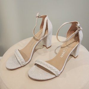 Stuart Weitzman - Nearlynude Demipearl Wedding Shoe - NEVER WORN